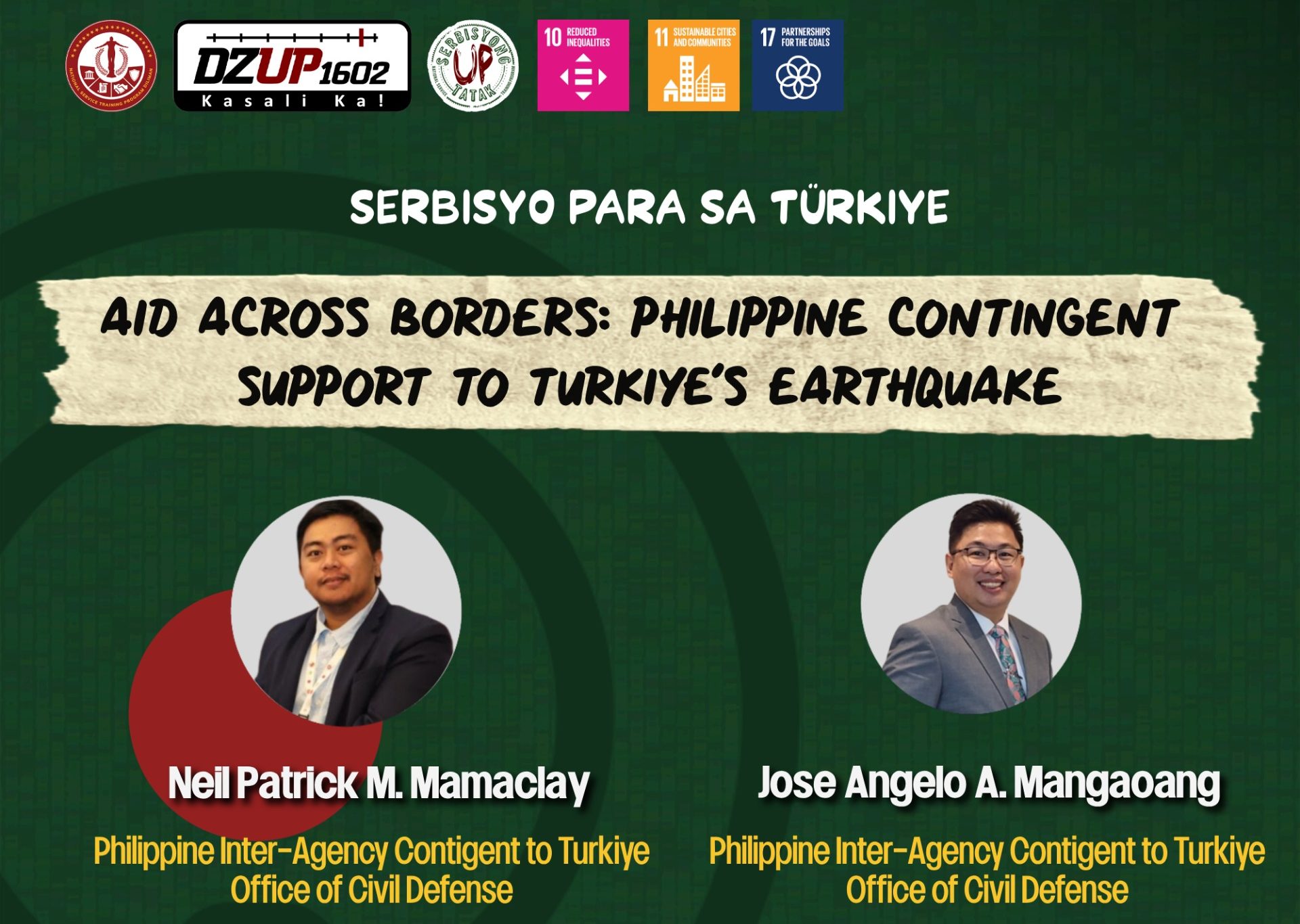 Aid Across Borders: Philippine Contingent Support to Turkiye’s Earthquake