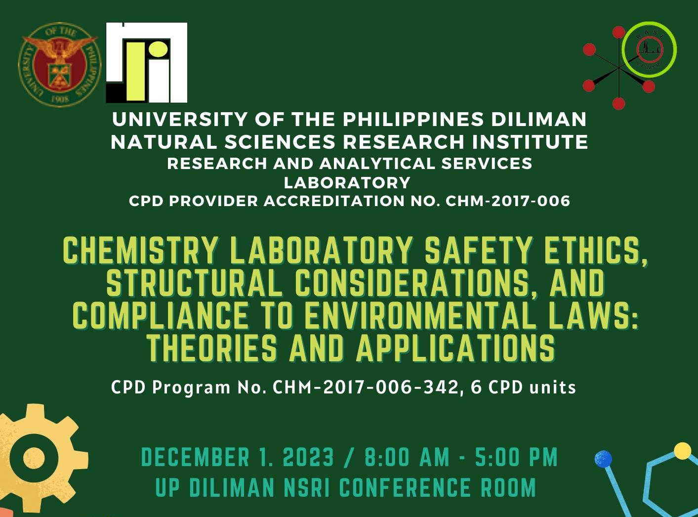 Chemistry Laboratory Safety Ethics, Structural Considerations, and Compliance to Environmental Laws: Theories and Applications