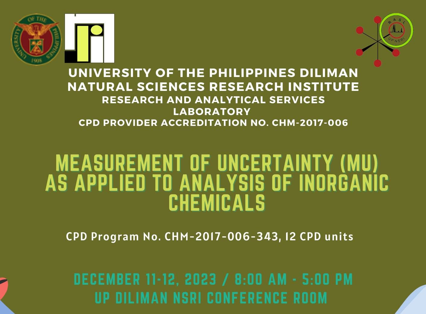 Measurement of Uncertainty (MU) As Applied to Analysis of Inorganic Chemicals