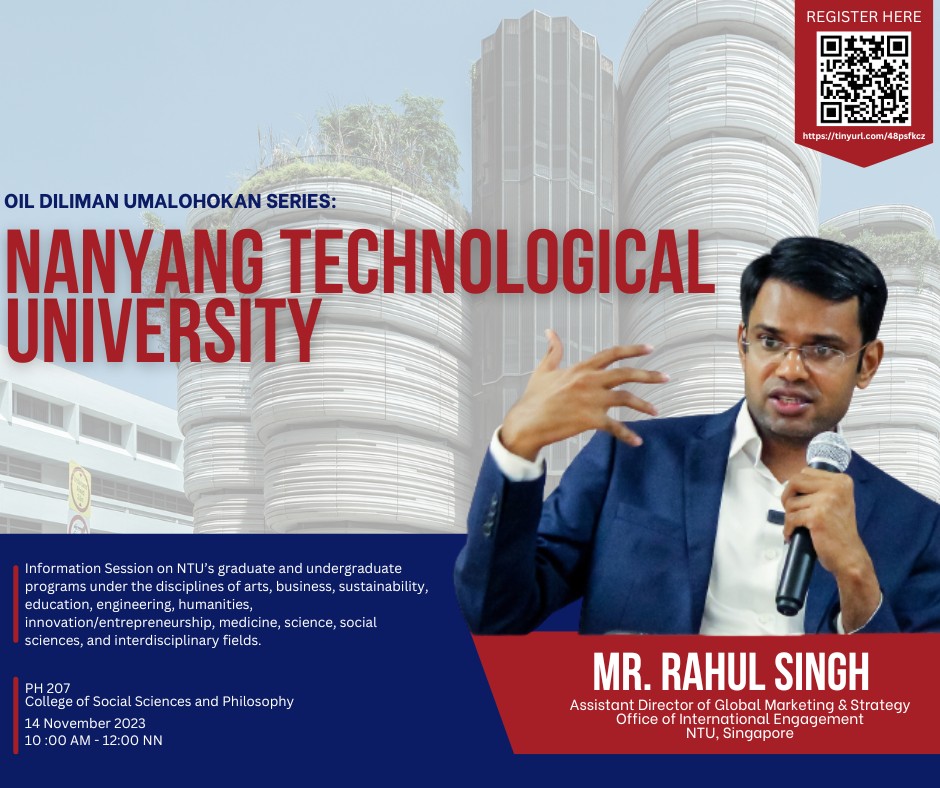 OIL-D Umalohokan Series: Nanyang Technological University, Singapore