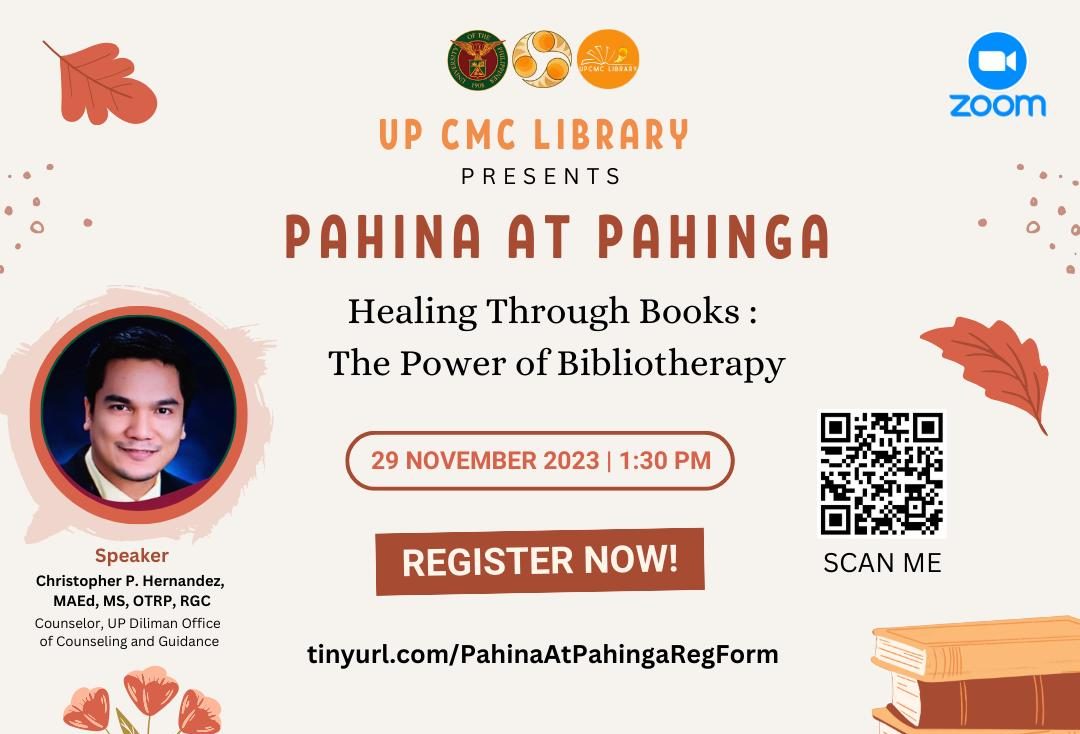 Pahina at Pahinga: Healing Through Books: The Power of Bibliotherapy