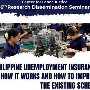 Philippine Unemployment Insurance: How It Works and How to Improve the Existing Scheme