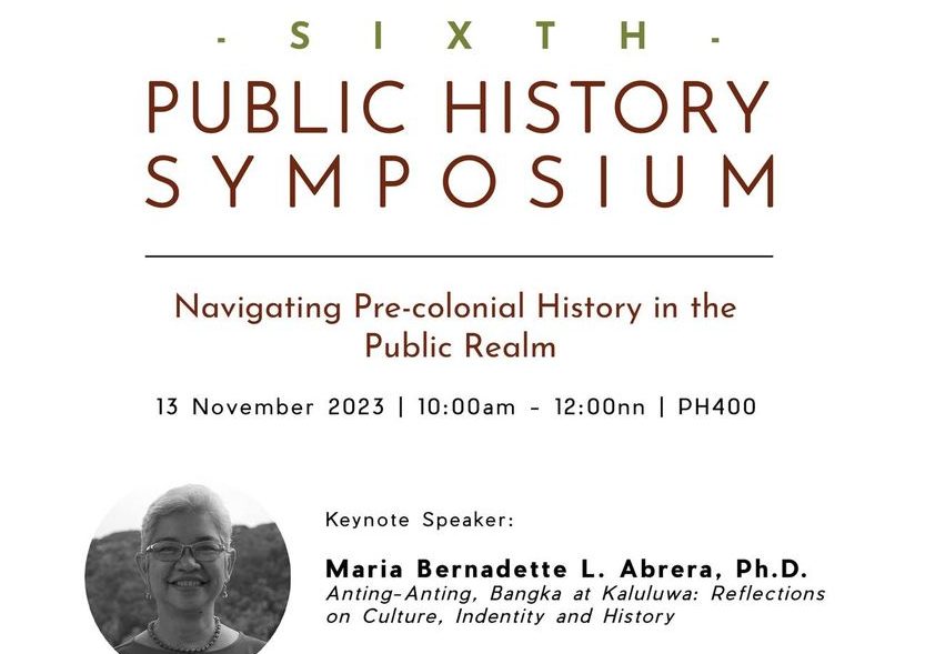 Sixth Public History Symposium: Navigating Pre-colonial History in the Public Realm