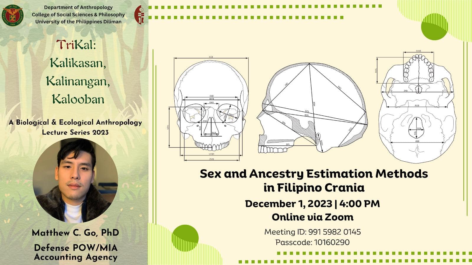 Sex and Ancestry Estimation Methods in Filipino Crania