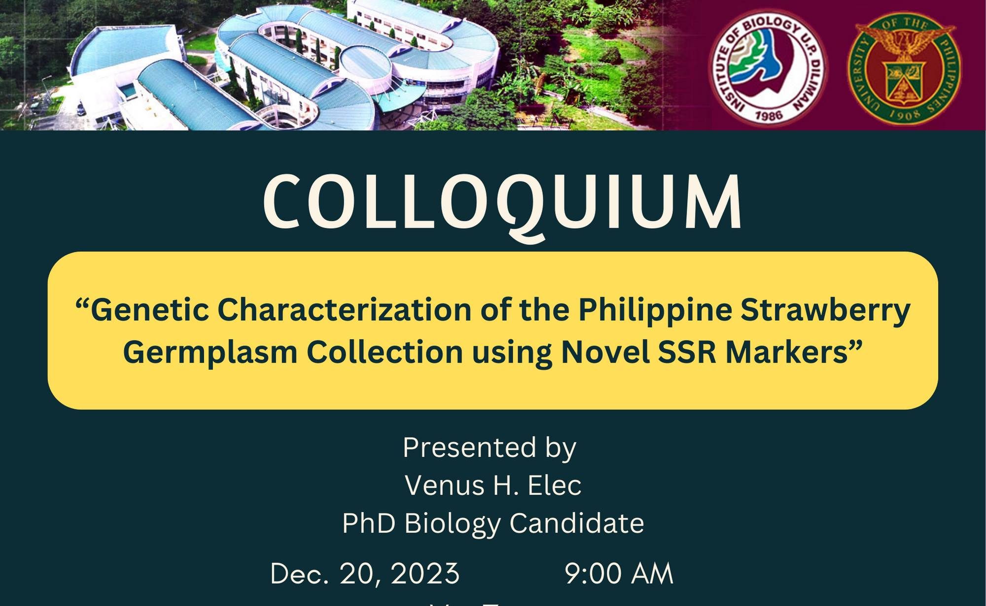 Genetic Characterization of the Philippine Strawberry Germplasm Collection Using Novel SSR Markers