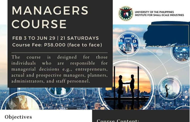 128th Managers Course - University of the Philippines Diliman