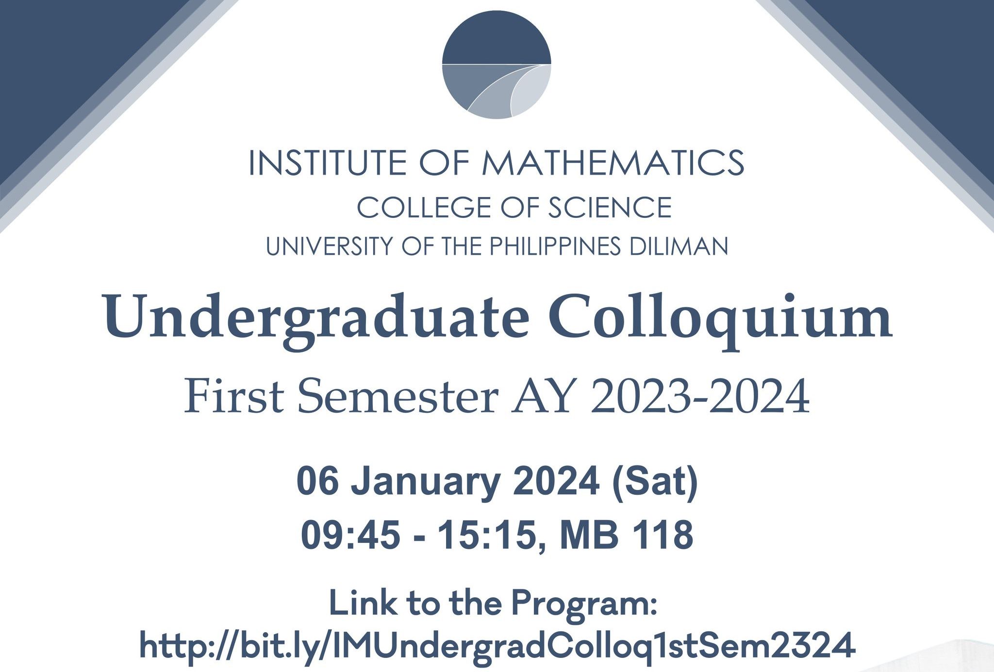 Institute of Mathematics Undergraduate Colloquium