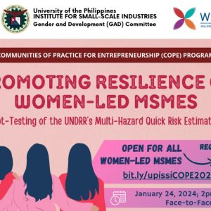 Promoting Resilience of Women-led MSMEs