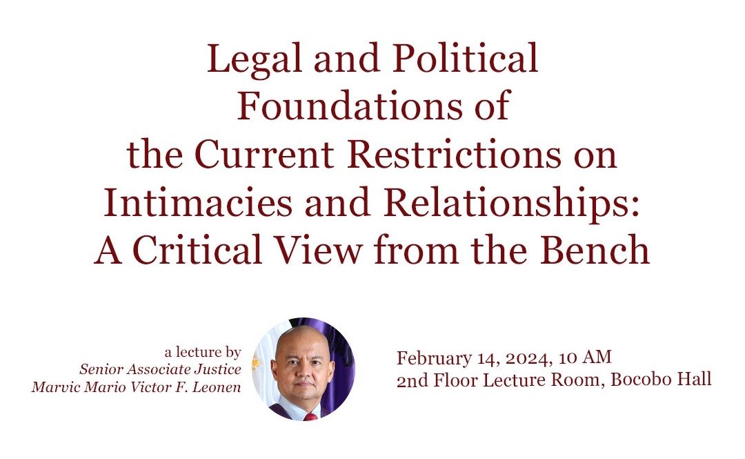 Legal and Political Foundations of the Current Restrictions on Intimacies and Relationships: A Critical View From the Bench