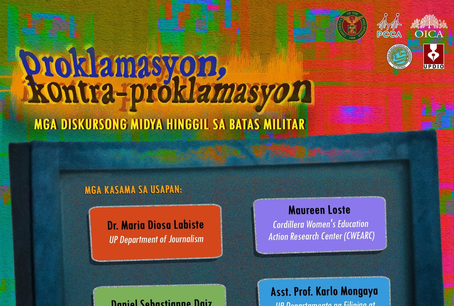 Proklamasyon, Kontra-Proklamasyon: Mga Diskursong Midya Hinggil ng Batas Militar Forum