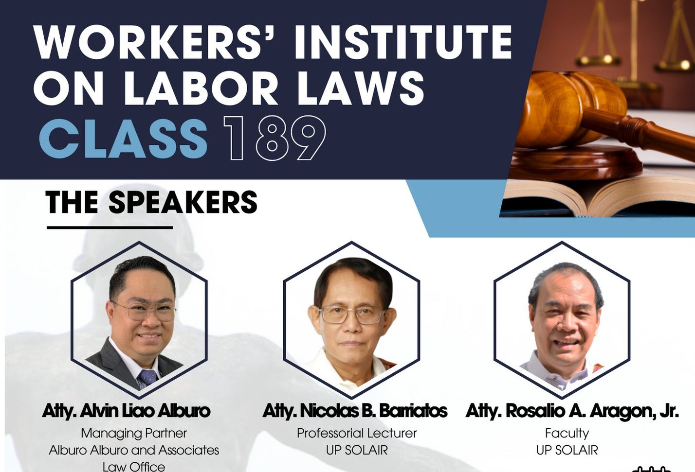 Workers’ Institute on Labor Laws Class 189