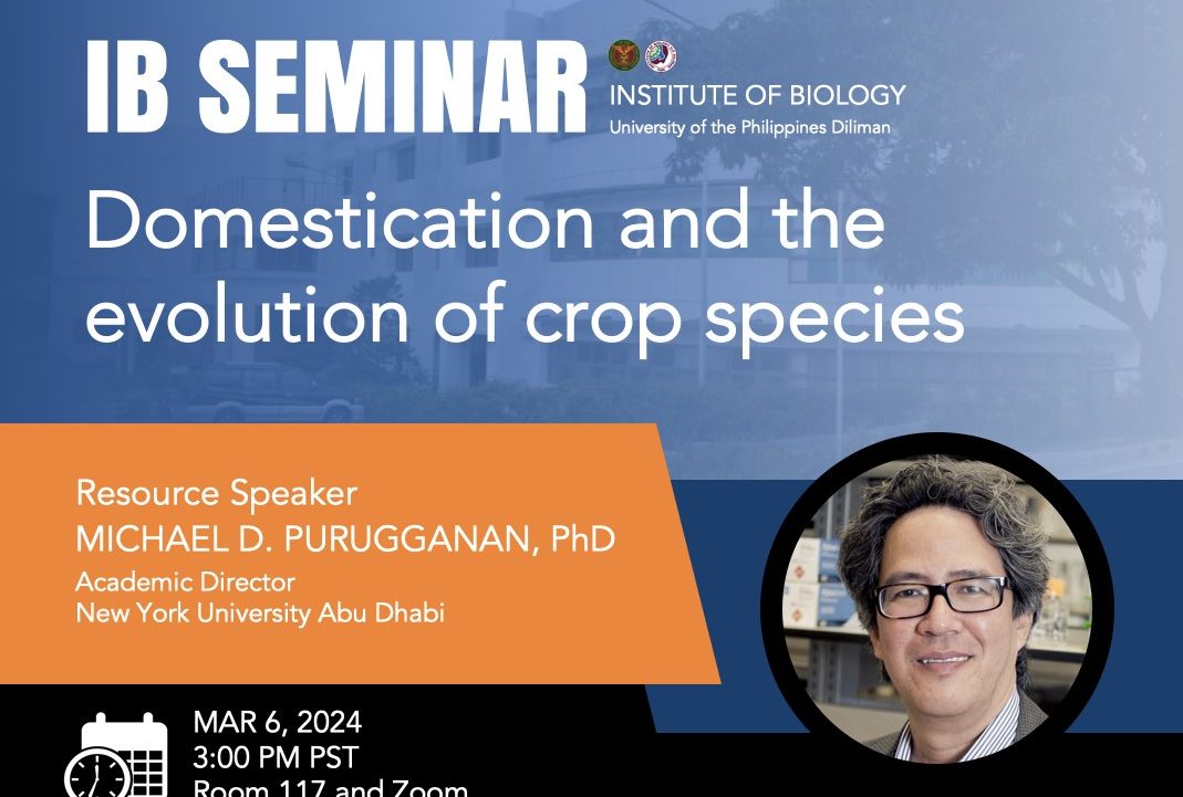 IB Seminar: Domestication and the Evolution of Crop Species