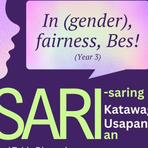 In (Gender) Fairness, Bes! Sari-saring Katawagan, Usapang Kasarian