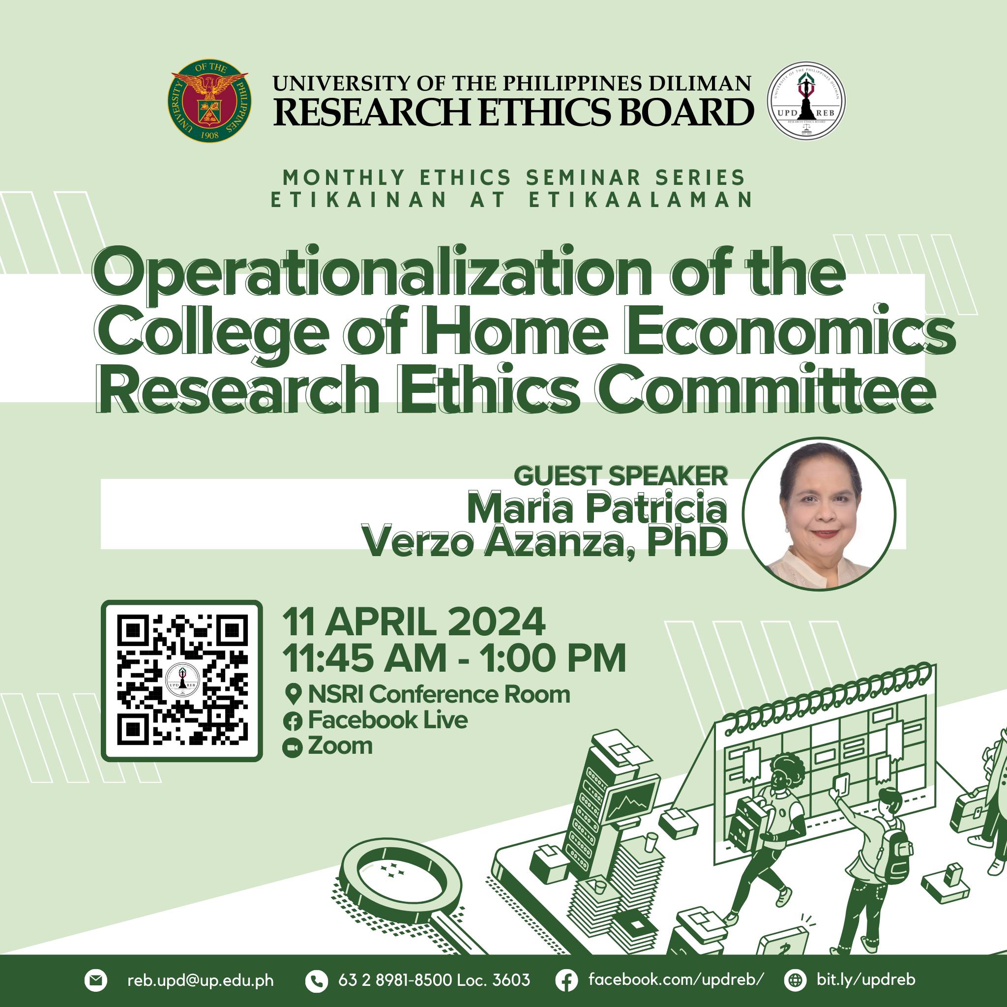 Operationalization of the College of Home Economics Research Ethics Committee