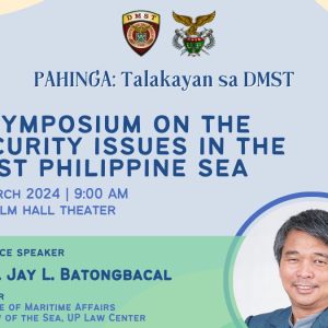 PAHINGA: Talakayan sa DMST