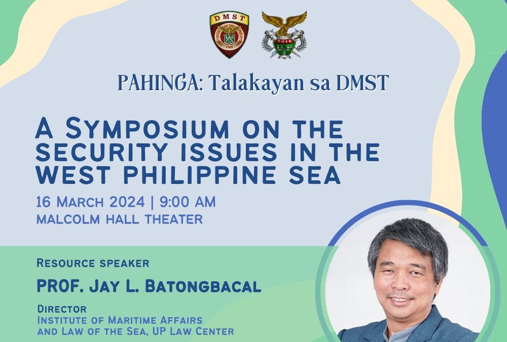 PAHINGA: Talakayan sa DMST