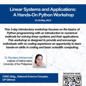 Linear Systems and Applications: A Hands-on Python Workshop