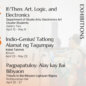 April Exhibitions at Parola: UP Fine Arts Gallery