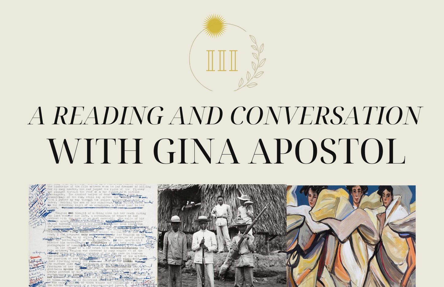 A Reading and Conversation With Gina Apostol