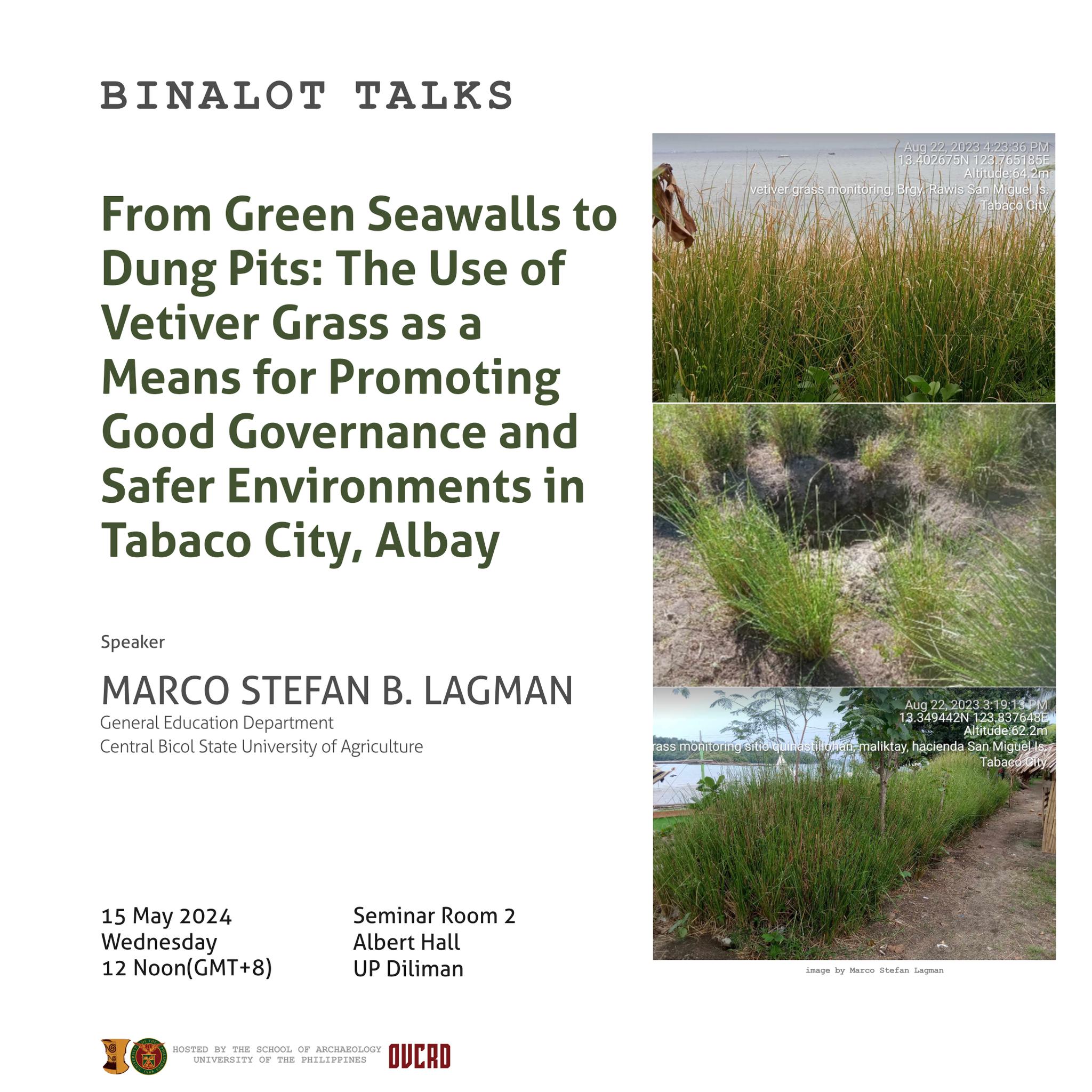 From Green Seawalls to Dung Pits: The Use of Vetiver Grass as a Means for Promoting Good Governance and Safer Environments in Tabaco City, Albay