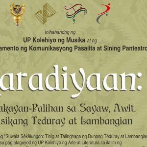 Karadiyaan: Talakayan-Palihan sa Sayaw, Awit, Musikang Tëduray at Lambangian