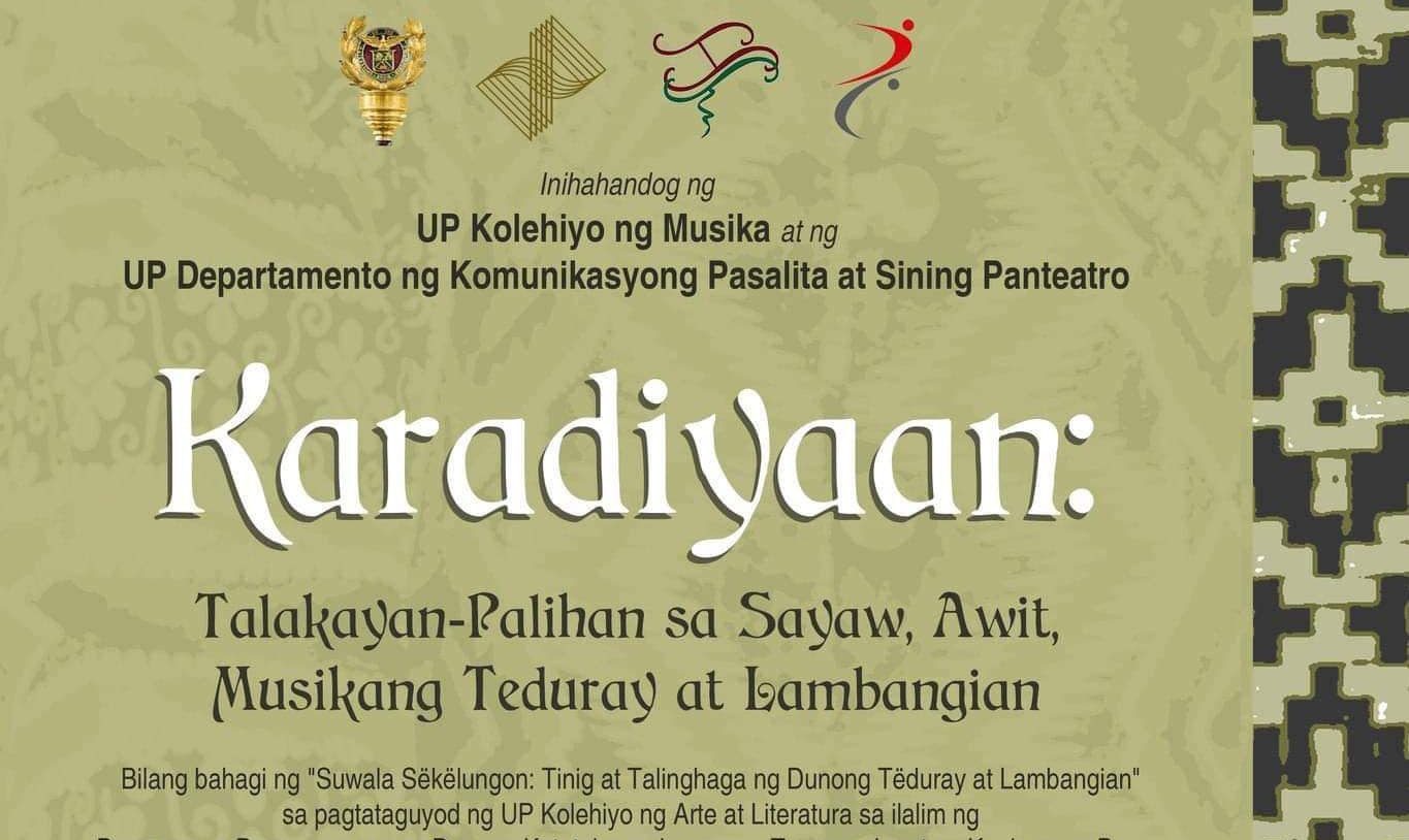 Karadiyaan: Talakayan-Palihan sa Sayaw, Awit, Musikang Tëduray at Lambangian