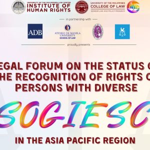 Legal Forum on the Status of the Recognition of Rights of Persons with Diverse SOGIESC in the Asia Pacific Region