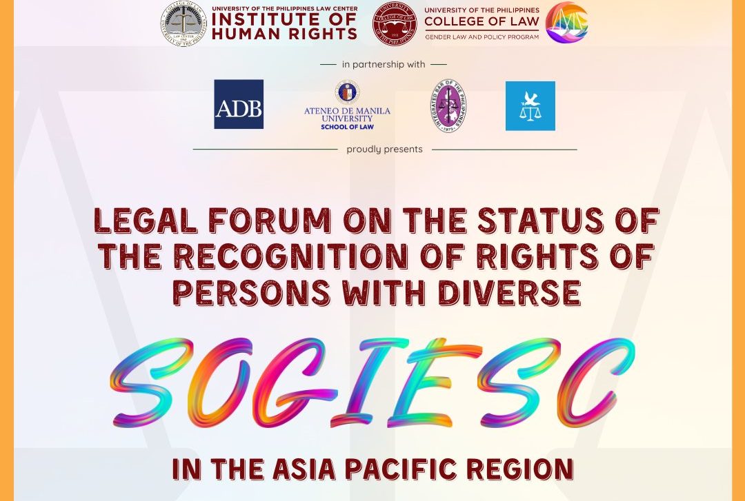 Legal Forum on the Status of the Recognition of Rights of Persons with Diverse SOGIESC in the Asia Pacific Region