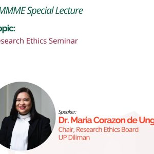 DMMME Special Lecture: Research Ethics Seminar