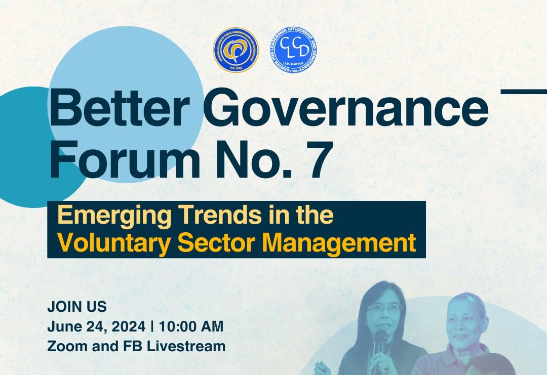 Better Governance Forum No. 7: Emerging Trends in the Voluntary Sector Management