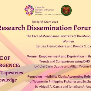 Research Dissemination Forum: Research Grant 2023