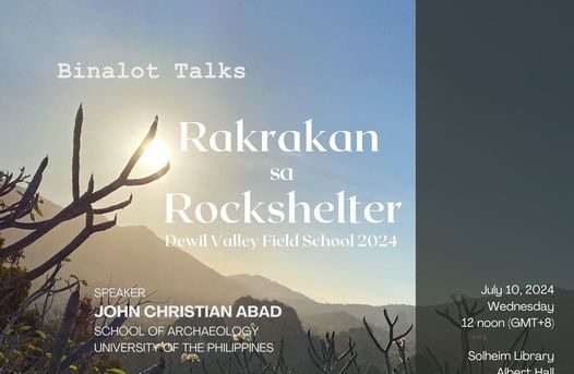 Rakrakan sa Rockshelter: Dewil Valley Field School 2024