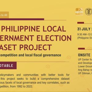 The Philippine Local Government Election Dataset Project: Electoral Competition and Local Fiscal Governance