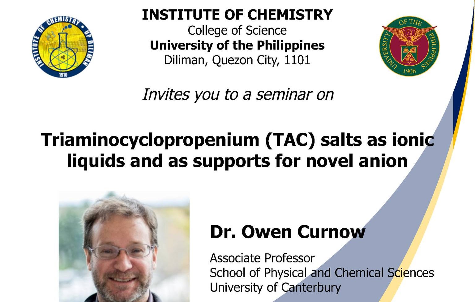 Triaminocyclopropenium (TAC) Salts as Ionic Liquids and as Supports for Novel Anion