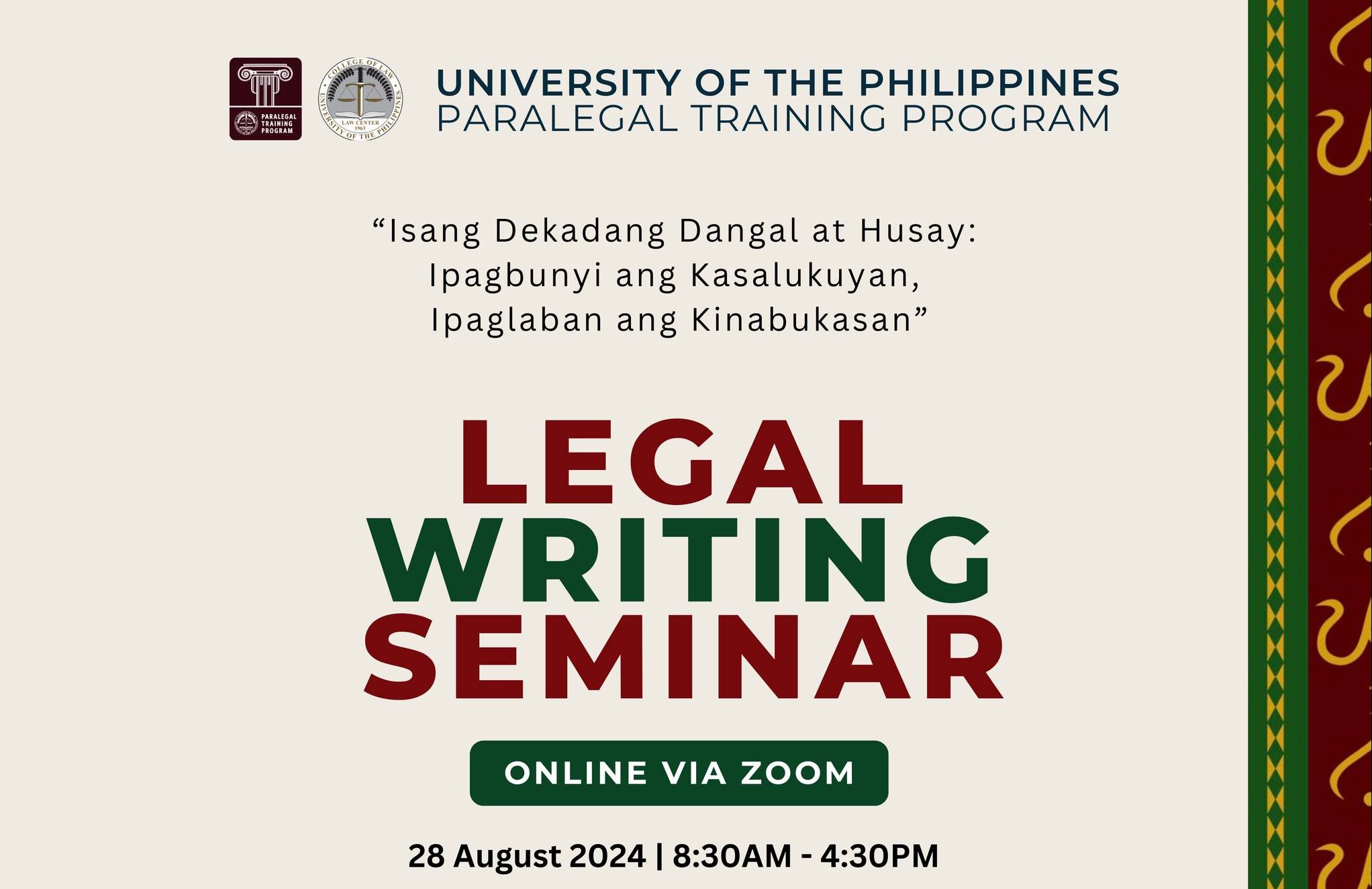 10th Anniversary Special: Legal Writing Seminar