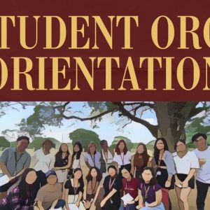 Student Organization Orientation