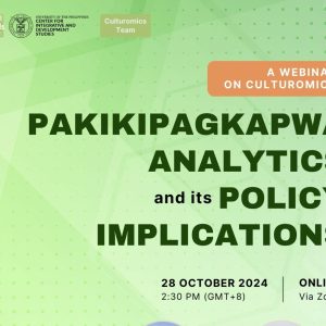 Pakikipagkapwa Analytics and Its Policy Implications: A Public Webinar on Culturomics