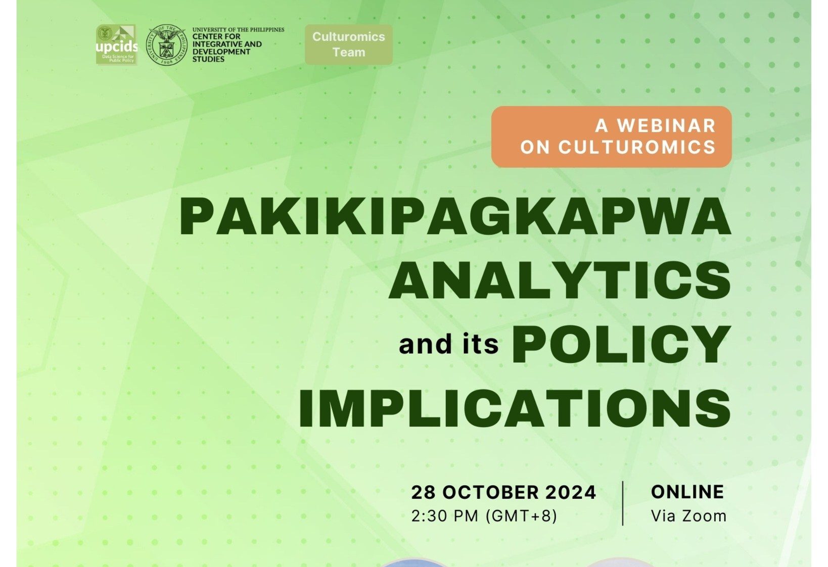 Pakikipagkapwa Analytics and Its Policy Implications: A Public Webinar on Culturomics