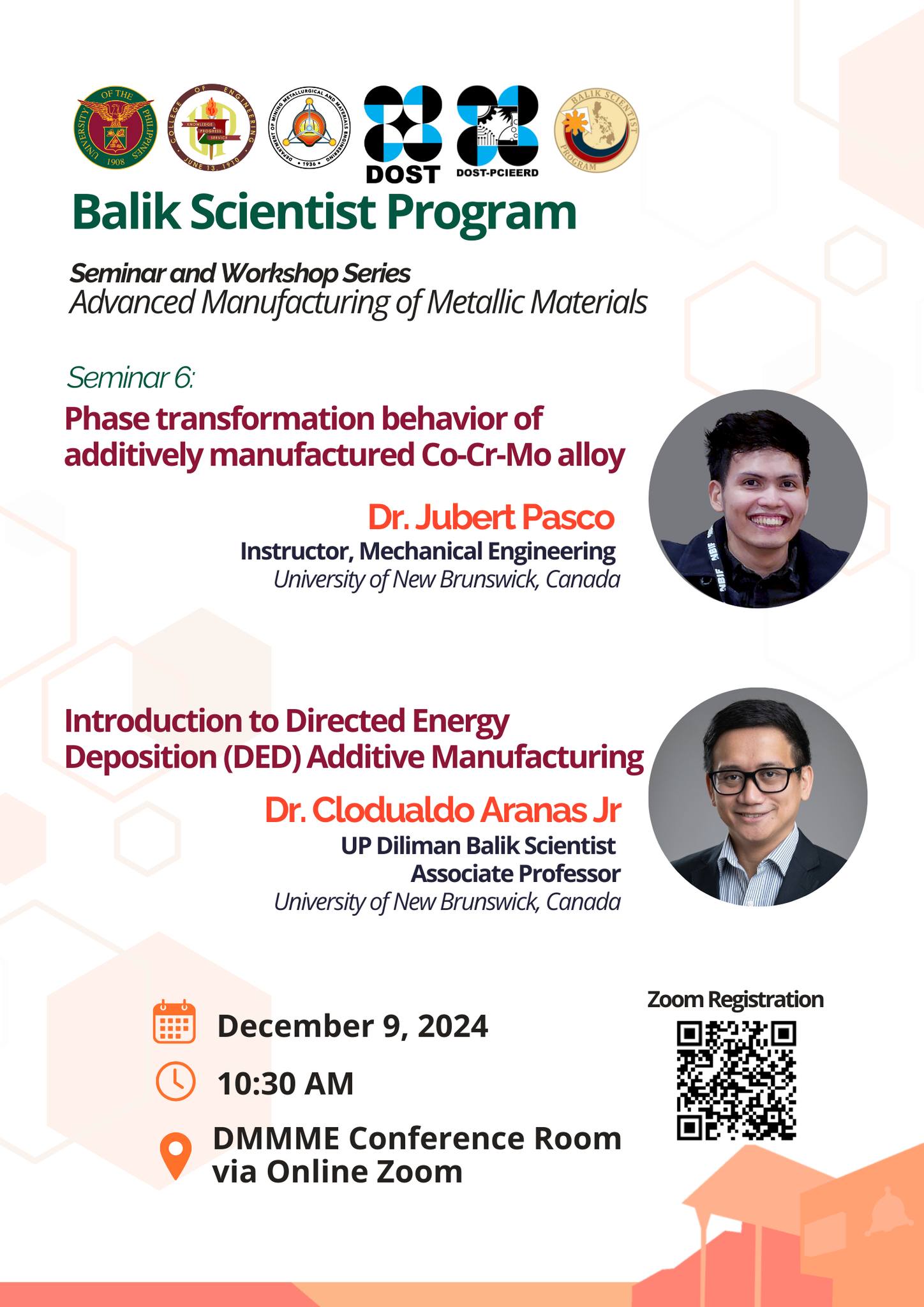 Balik Scientist Program Seminar and Workshop Series: Advanced Manufacturing of Metallic Materials