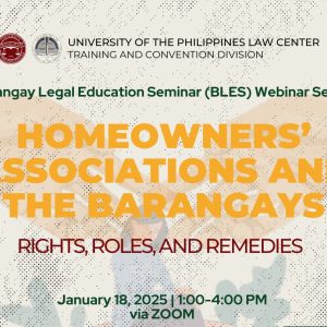 Homeowners’ Associations and the Barangays: Rights, Roles, and Remedies