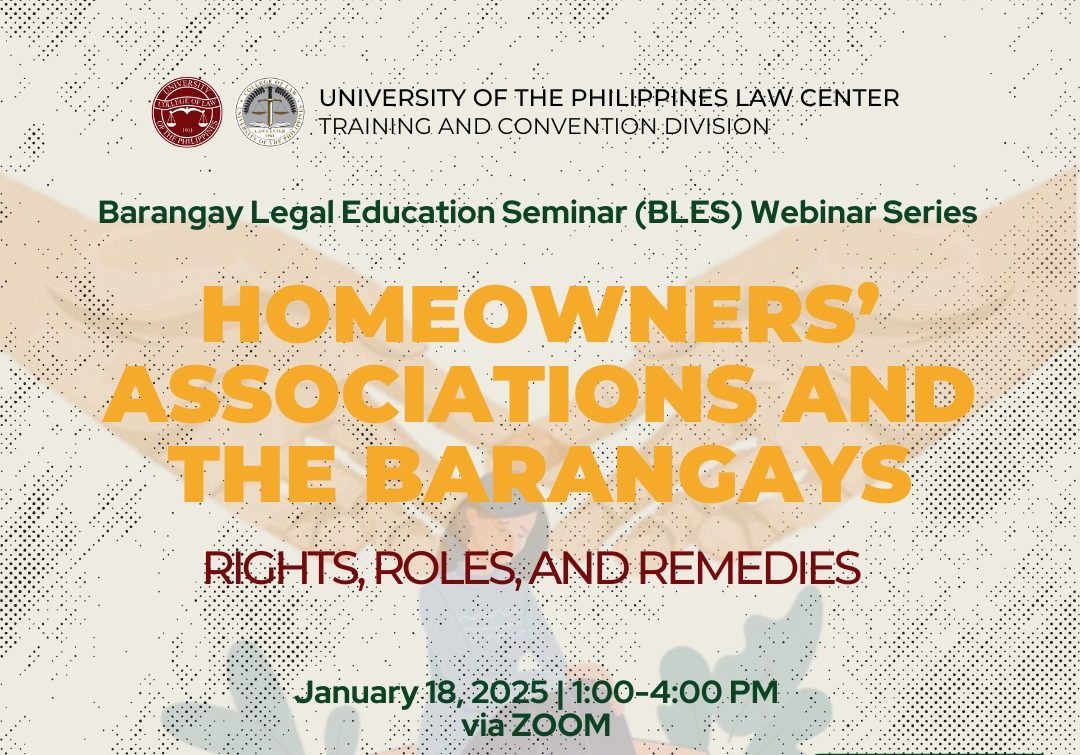 Homeowners’ Associations and the Barangays: Rights, Roles, and Remedies