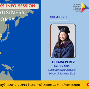 2025 UP KRC Korean Studies Info Session: Studying Business, Living in Korea