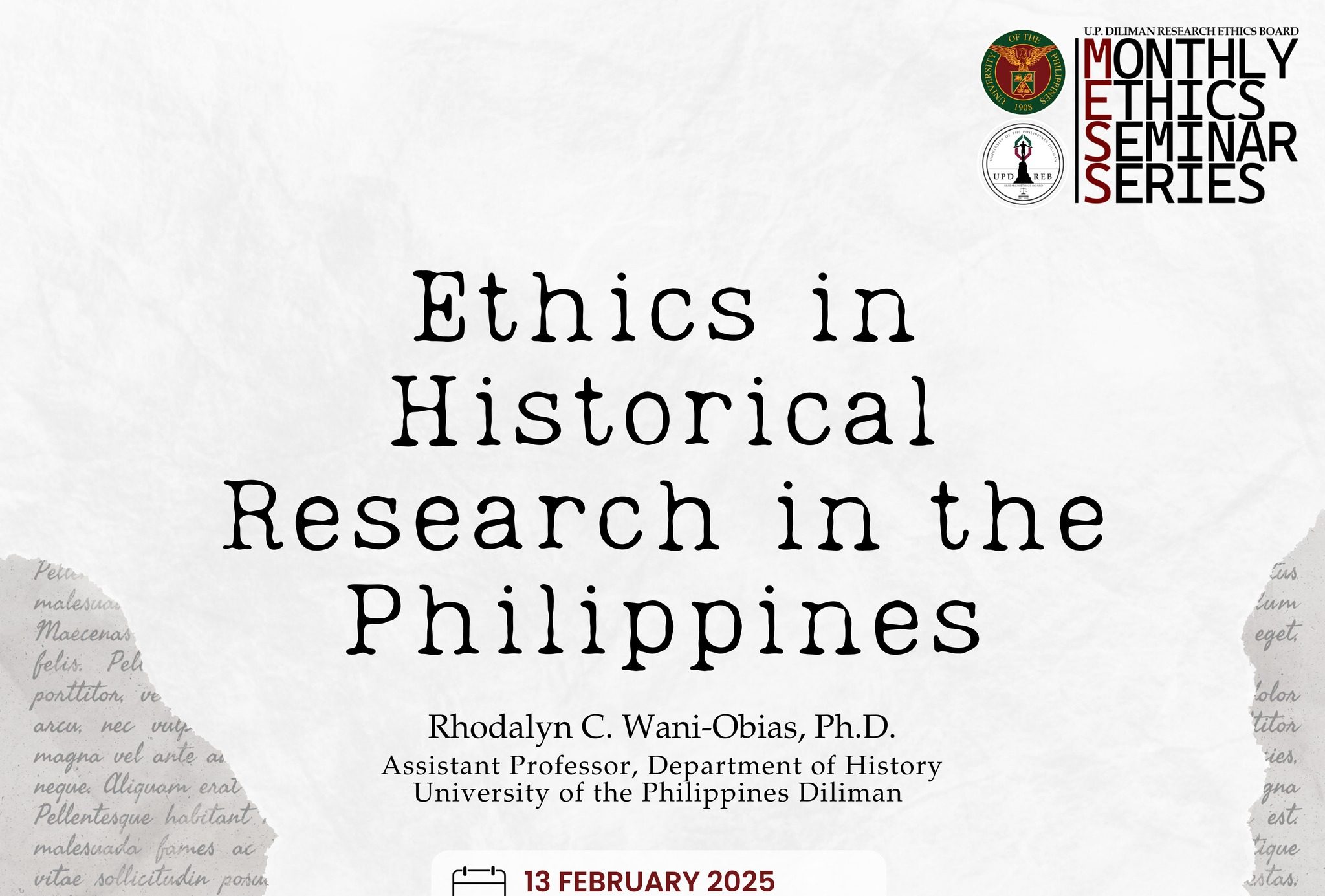 Ethics in Historical Research in the Philippines