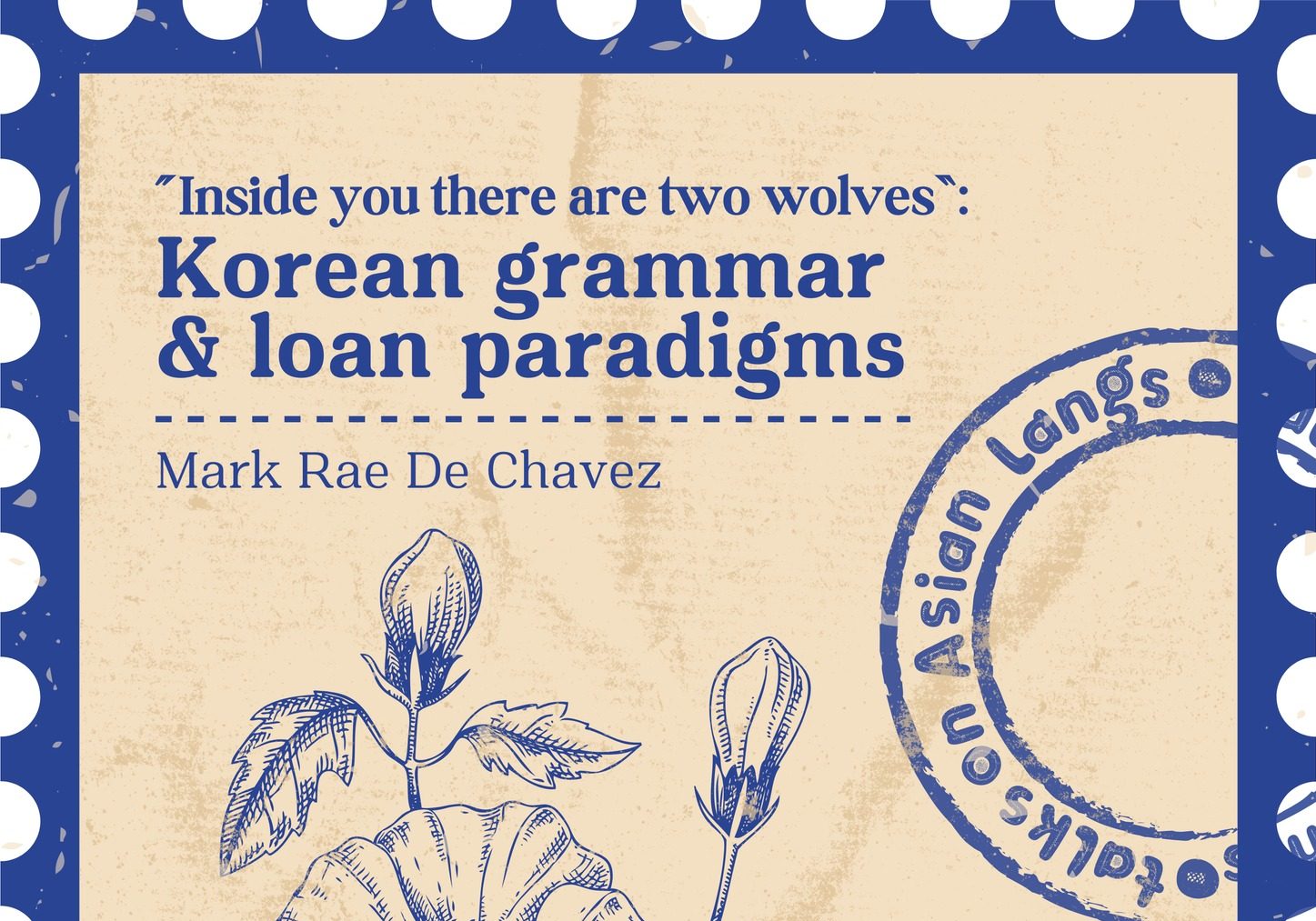 Inside You There Are Two Wolves: Korean Grammar & Loan Paradigms