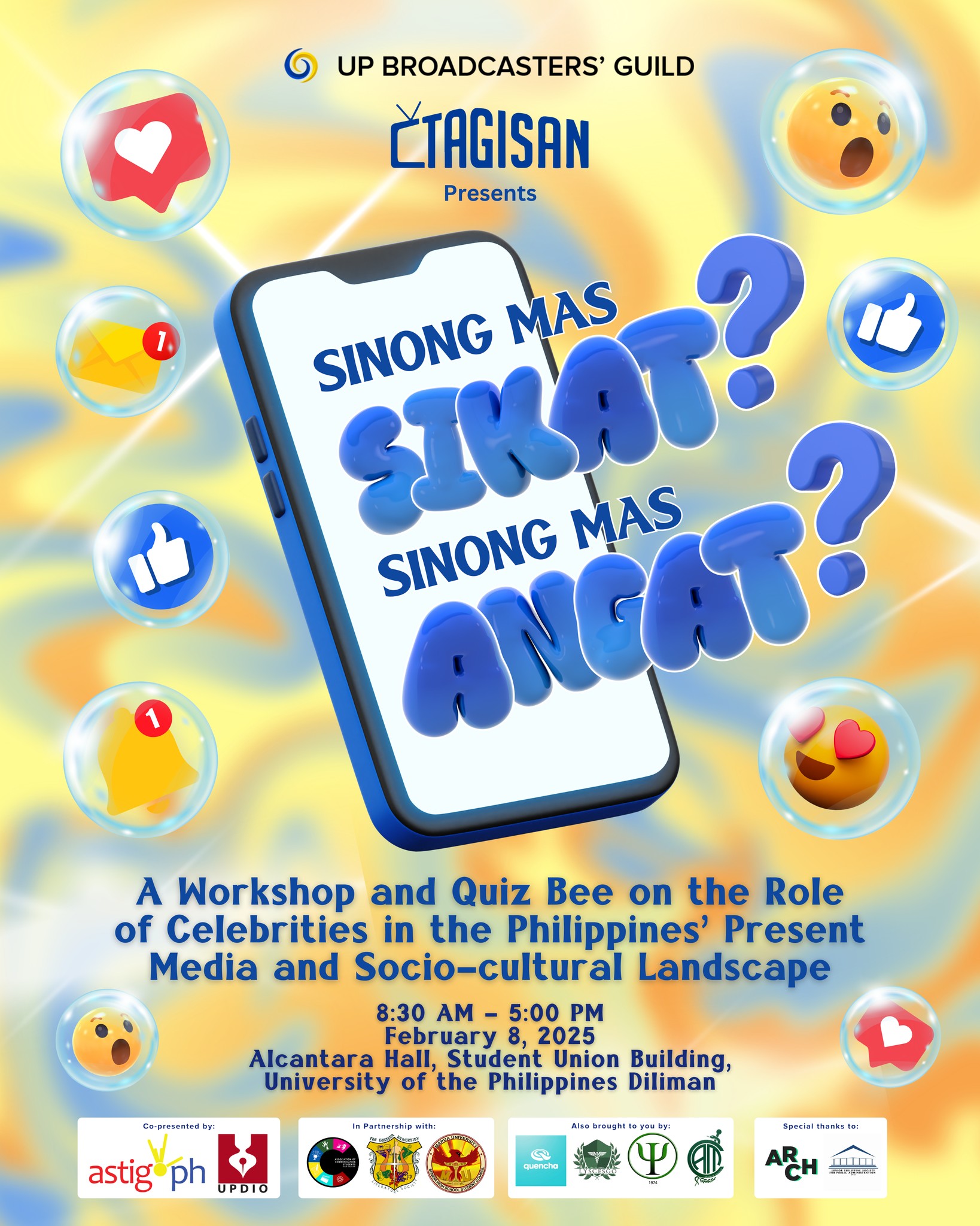 Sinong Mas Sikat? Sinong Mas Angat?: A Quiz Bee and Workshop on Exploring the Role of Celebrities in the Philippines’ Present Media and Socio-cultural Landscape