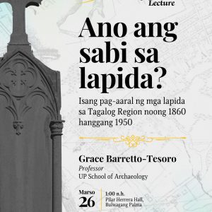 Ano ang Sabi sa Lapida? Isang Pag-aaral ng mga Lapida sa Tagalog Region Noong 1860 hanggang 1950