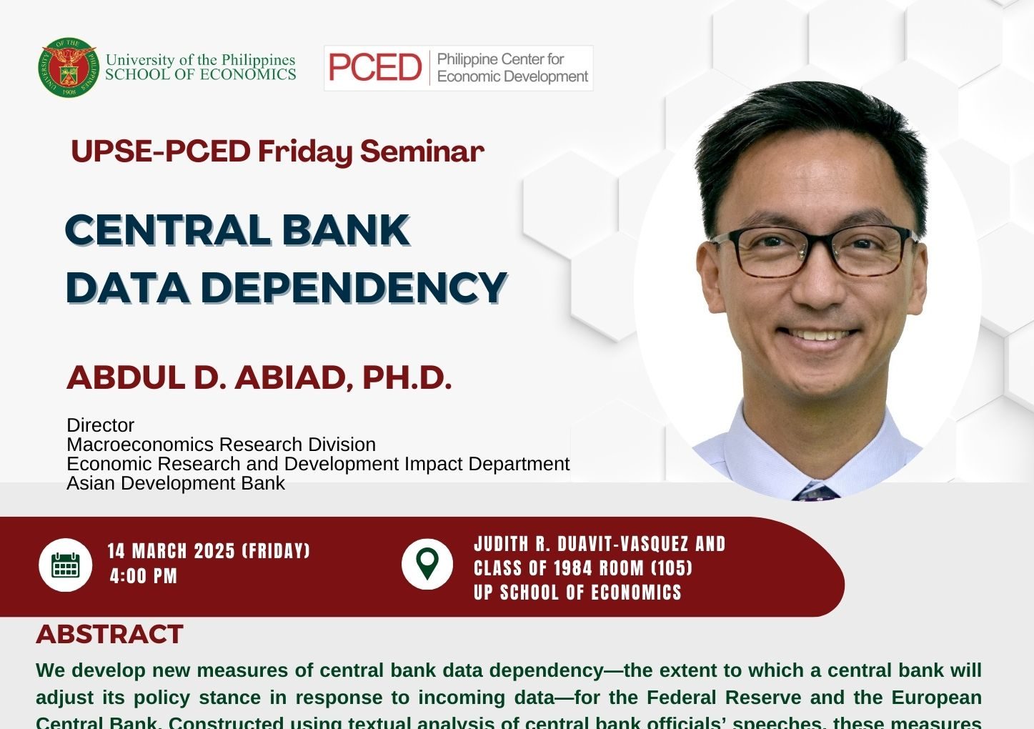 Central Bank Data Dependency