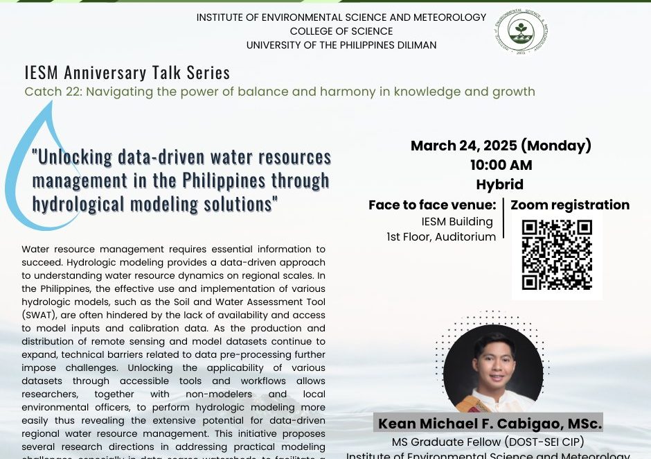 Unlocking Data-Driven Water Resources Management in the Philippines Through Hydrological Modeling Solutions