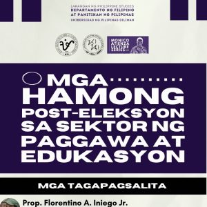 Mga Hamong Post-eleksyon sa Sektor ng Paggawa at Edukasyon