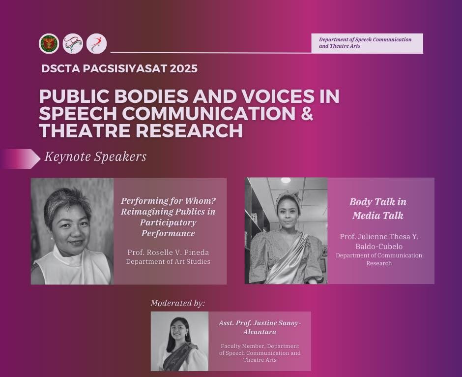 Pagsisiyasat 2025: Public Bodies and Voices in Speech Communication and Theatre Research